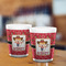 Red Western Shot Glass - White - LIFESTYLE