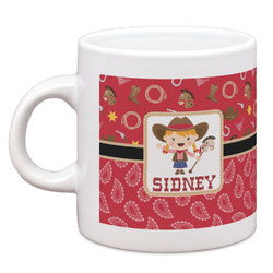 Red Western Espresso Cup (Personalized)