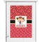 Red Western Single White Cabinet Decal