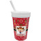 Red Western Sippy Cup with Straw