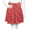 Red Western Skater Skirt - 2X Large