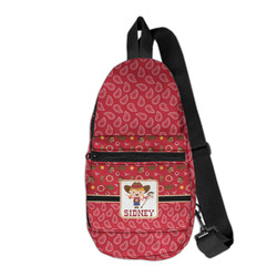 Red Western Sling Bag (Personalized)