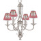 Red Western Small Chandelier Shade - LIFESTYLE (on chandelier)