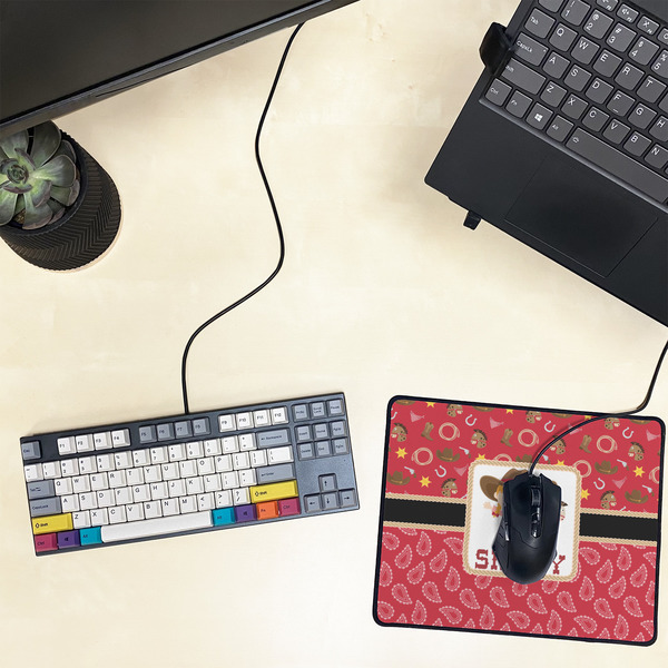 Red Western Small Gaming Mats - LIFESTYLE
