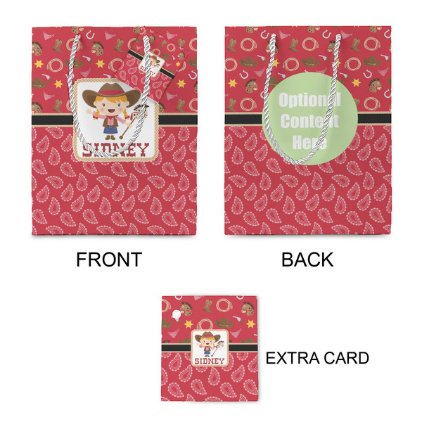 Red Western Small Gift Bag - Approval