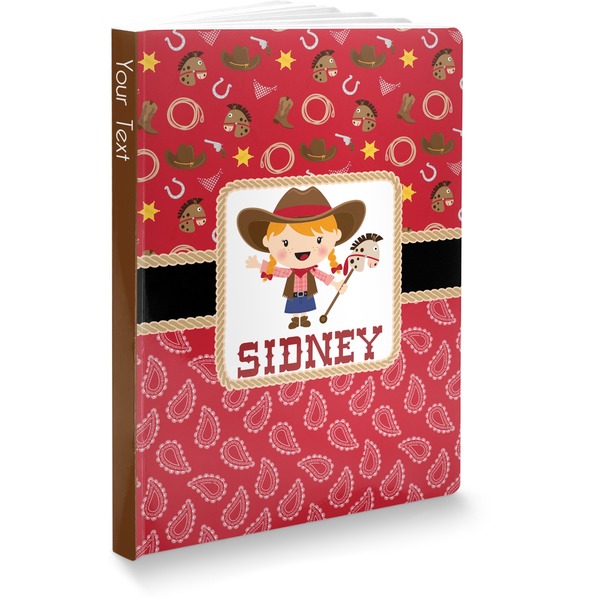 Custom Red Western Softbound Notebook - 5.75" x 8" (Personalized)
