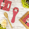 Red Western Spoon Rest Trivet - LIFESTYLE