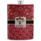 Red Western Stainless Steel Flask