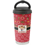Red Western Stainless Steel Coffee Tumbler (Personalized)