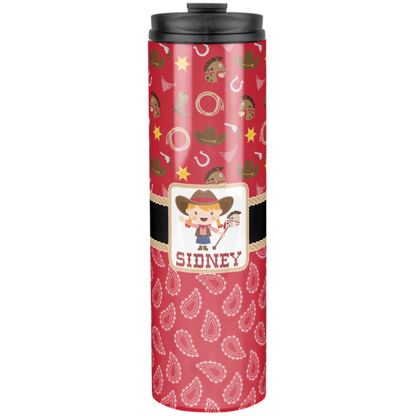 Red Western Stainless Steel Tumbler 20 Oz - Front