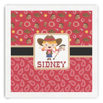 Red Western Paper Dinner Napkins (Personalized)