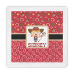 Red Western Decorative Paper Napkins (Personalized)