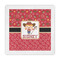 Red Western Standard Decorative Napkin - Front View