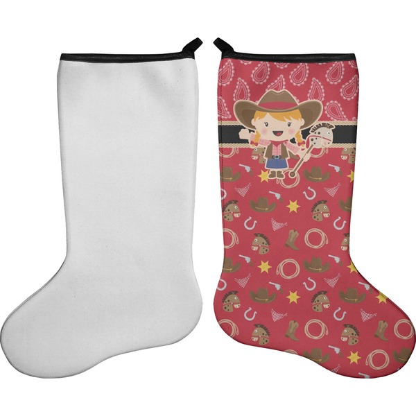 Red Western Stocking - Single-Sided - Approval