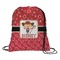 Red Western Drawstring Backpack