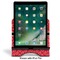 Red Western Stylized Tablet Stand - Front with ipad