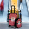 Red Western Suitcase Set 4 - IN CONTEXT