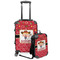 Red Western Kids 2-Piece Luggage Set - Suitcase & Backpack (Personalized)