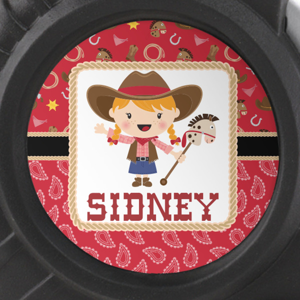 Red Western Tape Measure - 25ft - detail