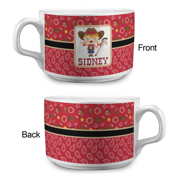 Red Western Tea Cup - Single Apvl