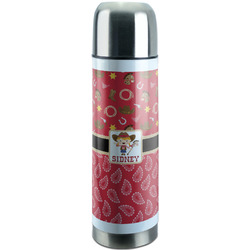 Red Western Stainless Steel Thermos (Personalized)