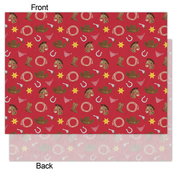 Red Western Tissue Paper - Heavyweight - Medium - Front & Back