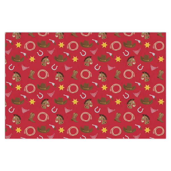 Custom Red Western X-Large Tissue Papers Sheets - Heavyweight