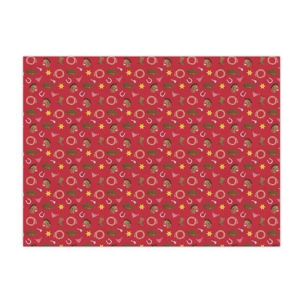 Custom Red Western Large Tissue Papers Sheets - Lightweight