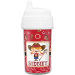 Red Western Toddler Sippy Cup (Personalized)