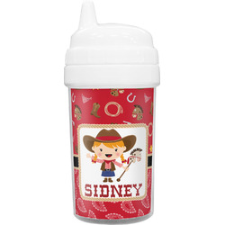 Red Western Toddler Sippy Cup (Personalized)