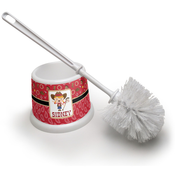 Custom Red Western Toilet Brush (Personalized)
