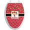 Red Western Toilet Seat Decal