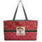 Red Western Tote w/Black Handles - Front View
