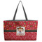 Red Western Beach Totes Bag - w/ Black Handles (Personalized)