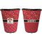 Red Western Trash Can Black - Front and Back - Apvl