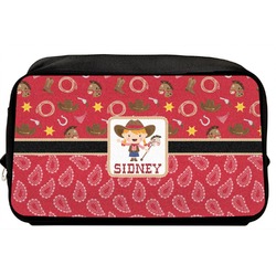 Red Western Toiletry Bag / Dopp Kit (Personalized)