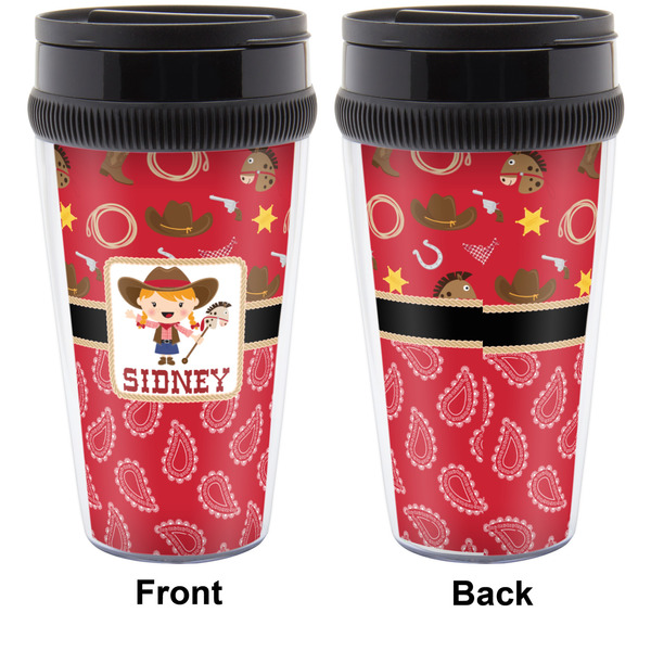 Red Western Travel Mug Approval (Personalized)