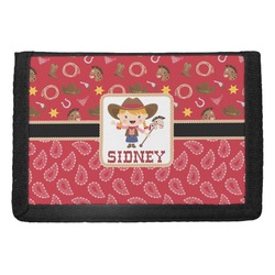 Red Western Trifold Wallet (Personalized)