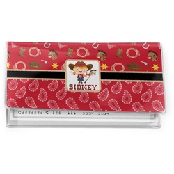 Red Western Vinyl Checkbook Cover (Personalized)