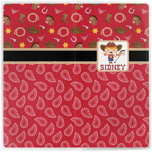 Red Western Vinyl Document Wallet - Apvl