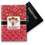 Red Western Vinyl Passport Holder (Personalized)