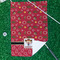 Red Western Waffle Weave Golf Towel - In Context