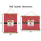 Red Western Wall Hanging Tapestries - Parent/Sizing