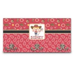 Red Western Wall Mounted Coat Rack (Personalized)