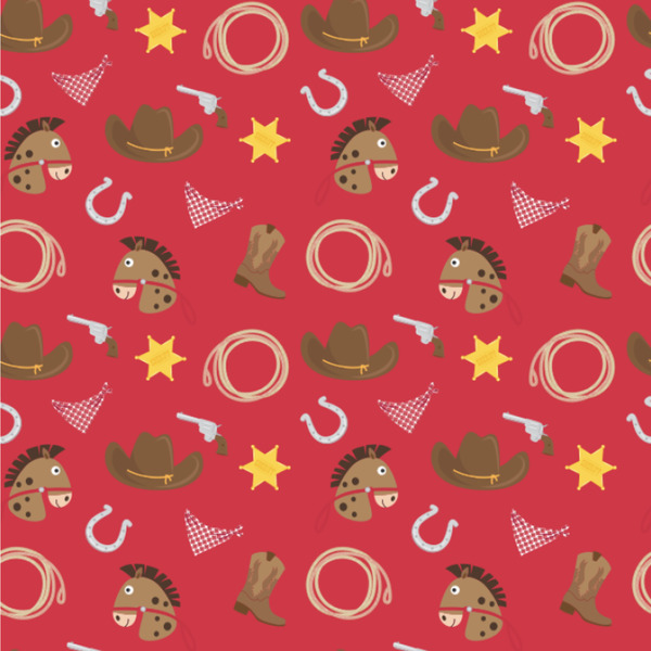 Custom Red Western Wallpaper & Surface Covering (Water Activated 24"x 24" Sample)