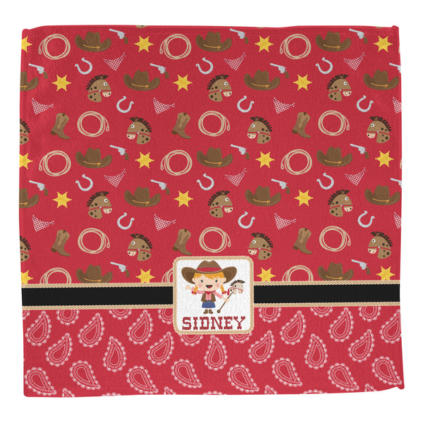 Red Western Washcloth - Front - No Soap