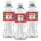 Red Western Water Bottle Labels - Front View