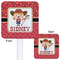 Red Western White Plastic Stir Stick - Double Sided - Approval