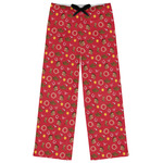 Red Western Womens Pajama Pants - XL