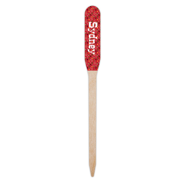 Red Western Wooden Food Pick - Paddle - Single Pick